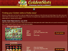 Tablet Screenshot of golden-slots.com